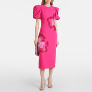 Pink Sunflower Detail Dress