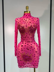 Sparkly Rhinestone Luxury Sexy Dress