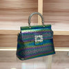 Diamond-Encrusted Ostrich Pattern Women’s Handbag – 2026 Crossbody Bag