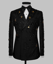 Elegant Gemstone Tuxedo – Luxury Men’s Wedding & Gala Suit
