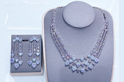 LuxeLine CZ Statement neckless set