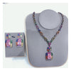 Vertex Glow CZ Necklace & Earrings Set