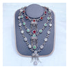 RibbonGlow CZ Necklace & Earrings Set