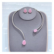 RadiantDrop CZ Collar Set