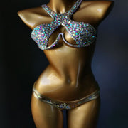 Diamond Glow Push-Up Bikini Set