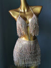 Glimmer Fringe Bikini Set – Luxury Rhinestone Swimwear with Flirty Fringe Accents