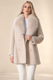 Fiona Secret Closet cream outerwear — view 1