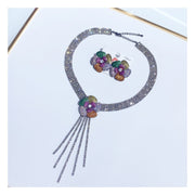 RadiantSun CZ Flower Set