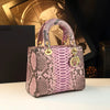High-End Snake Pattern Single-Shoulder Crossbody Handbag