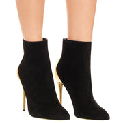Pointed Toe Stiletto Heel Short Boots
