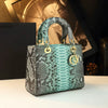 High-End Snake Pattern Single-Shoulder Crossbody Handbag