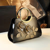 Elegant Leather Handbag with Luxury Chain