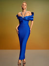 Crystal Halter-Neck Elegant Bandage Dress