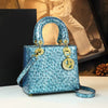 Light Luxury Ostrich Pattern Women’s Handbag – Single Shoulder Crossbody
