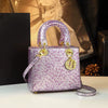 Light Luxury Ostrich Pattern Women’s Handbag – Single Shoulder Crossbody