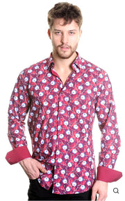 Mizumi Couture Men’s Slim Fit Italian Cotton Long Sleeve Dress Shirt – Modern Business Casual