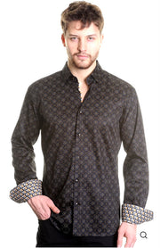 Mizumi Couture Men’s Slim Fit Italian Cotton Dress Shirt – Modern Business Casual Long Sleeve