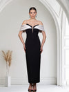 Back Split Evening Stones Dress