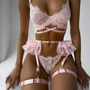 Lace Pleats Four-Piece Set