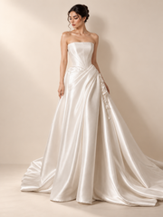 Embellished Satin Corset Bridal Gown — VVSIG-72 — editorial view 4