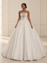 Crystal Crest Shimmer Ballgown, view 1