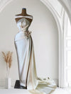 Strapless Elegance – Long Dress with Intricate Bodice