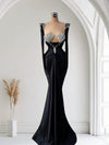 Sculpted Glamour – Black Mermaid Dress