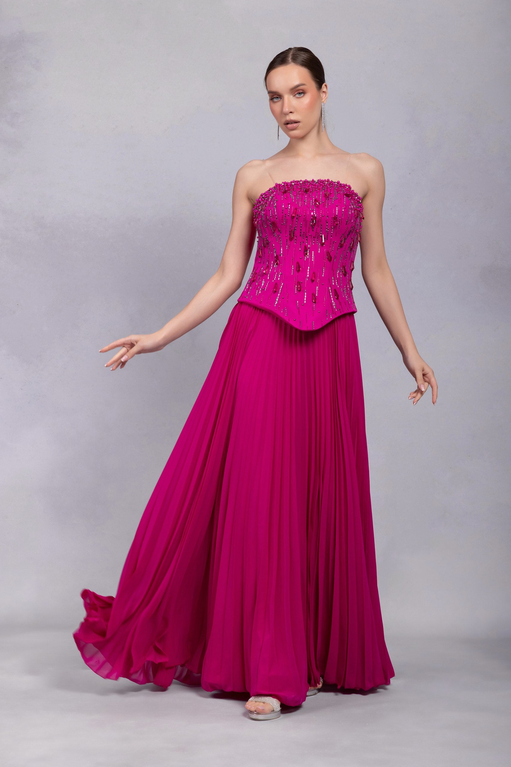 Elegant Long Evening Dress Timeless Full-Length Gown for Formal Even Fiona Secret Closet Elegant Long Evening Dress Timeless Full-Length Gown for Formal Even Fiona Secret Closet