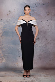 Back Split Evening Stones Dress