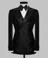 Breasted Silk Two-Piece Tuxedo Suit
