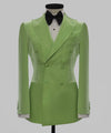 Sophisticated Silk Double-Breasted Men’s Suit