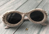 Oval Shape Women Luxury Sexy Diamond Sunglasses.