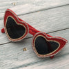 Red Heat Sunglass Golden Diamond Chain Handmade.