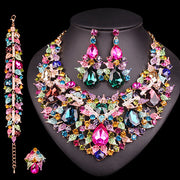 Leaves Necklace Earrings Set Jewelry Sets.