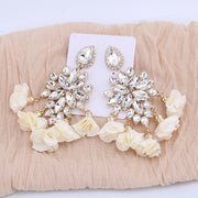 Tassel Big Drop Earrings For Women Fashion Rhinestones Jewelry.