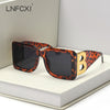 Oversized The Letter B  Square Luxury Trend Sunglasses.