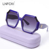 Retro Oversized Sunglasses Unisex Trendy Laciness
